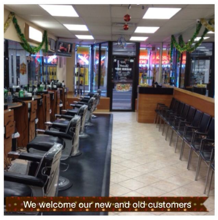 Interior of Jacob's Barber Shop in Bellmore